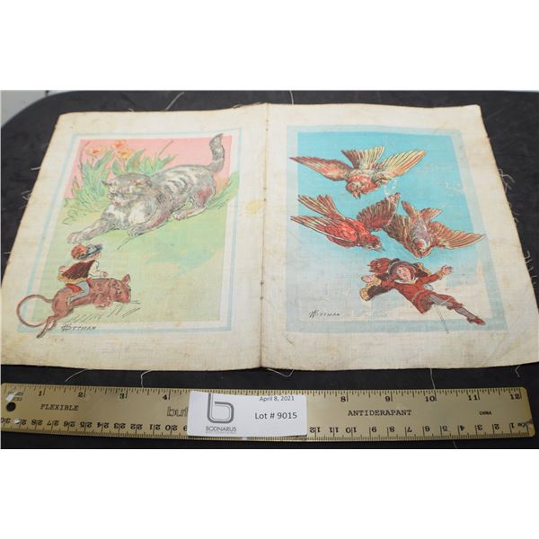 OTTOMAN ANTIQUE ART ON LINEN