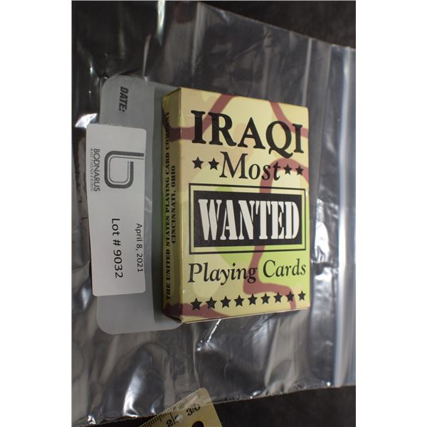 VINTAGE MINT SEALED GULF WAR IRAQI PLAYING CARDS