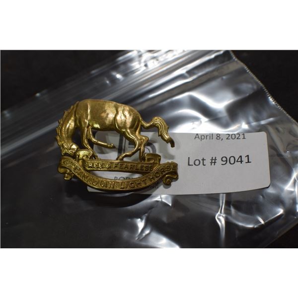 CANADIAN MILITARY CAP BADGE ---- 4TH CANADIAN LIGHT HORSE