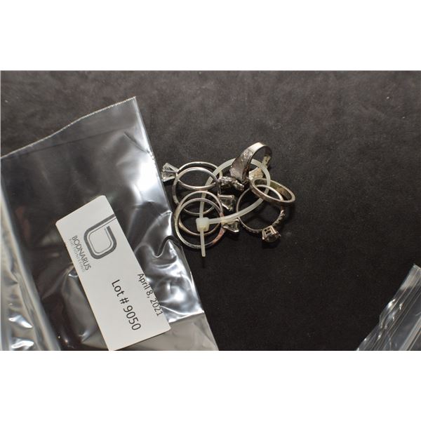 19.2 GRAMS STERLING SILVER RINGS