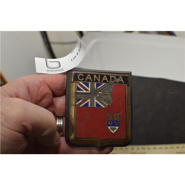 ANTIQUE CANADIAN RADIATOR EMBLEM AUTOMOBILE