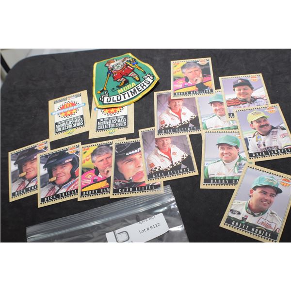 MACDONALDS RACING CARDS AND HOCKEY PATCH