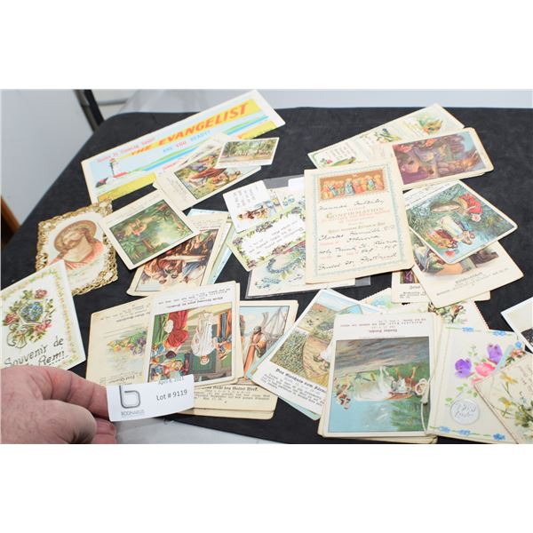 HOLY CARDS RELIGIOUS  PAPER 1898 CONFIRMATION CARD