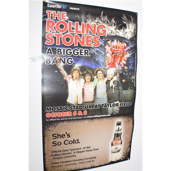 SASKATCHEWAN ROLLING STONES POSTER