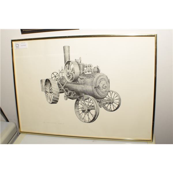 LTD EDITION SIGN ART AULTMAN TAYLOR STEAM TRACTOR