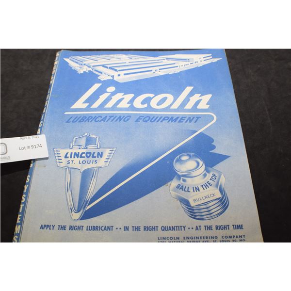 1950 LINCOLN GREASER CATALOG