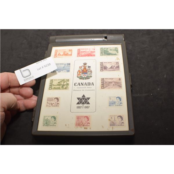 STAMP COLLECTOR BOX AND STAMPS