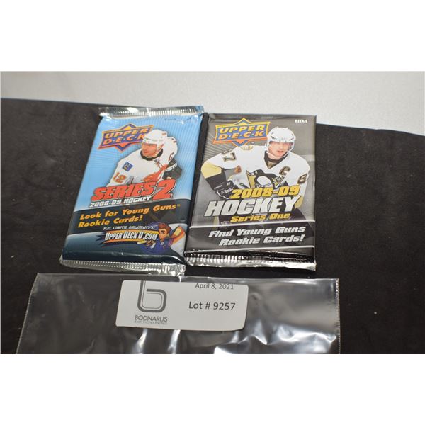 2008-09 SERIES 1 & 2 UPPER DECK SEALED HOCKEY CARDS PACKS