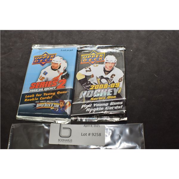 2008-09 SERIES 1 & 2 UPPER DECK SEALED HOCKEY CARDS PACKS