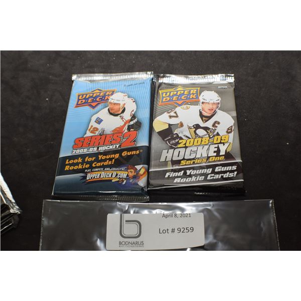 2008-09 SERIES 1 & 2 UPPER DECK SEALED HOCKEY CARDS PACKS