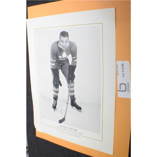 CCM HOCKEY  PICTURE 1934-35 CHARLIE CONACHER TORONTO MAPLE LEAFS