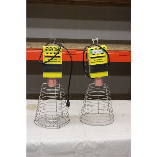 (2X THE MONEY) Industrial Electric Hanging Lamps (No Bulbs)