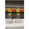 Image 1 : (2X THE MONEY) Industrial Electric Hanging Lamps (No Bulbs)