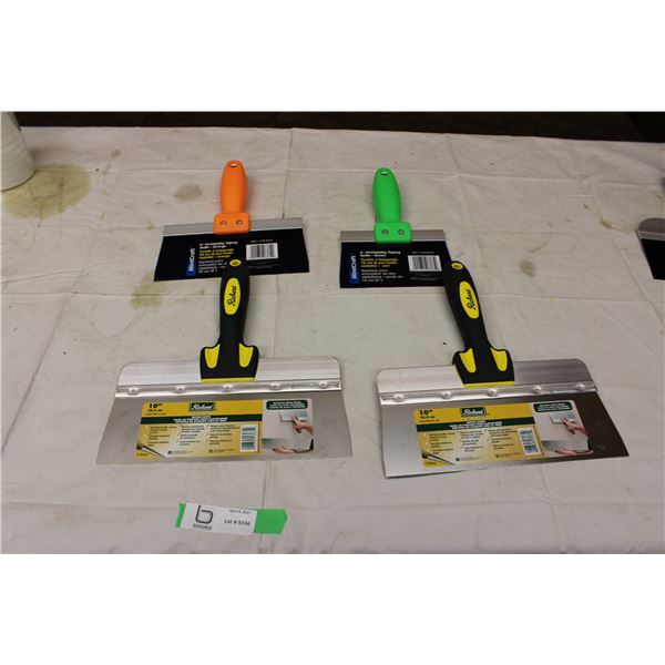 Four Drywall Taping Knives