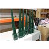 Image 1 : Six Metal Ground Spikes: 4" x 4" x 36"