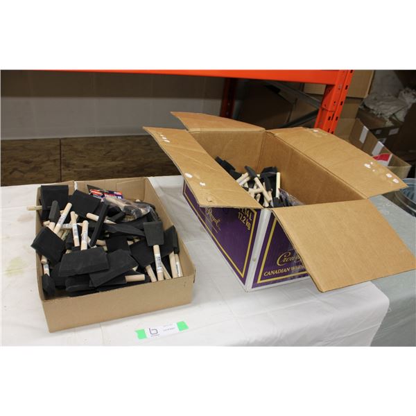 (2X THE MONEY) Two Boxes of Assorted Foam Brushes