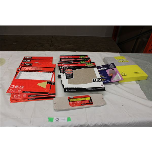 Large Assortment of Sanding Papers