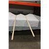 Image 1 : (2X THE MONEY) Pair of Plastic Head Garden Rakes
