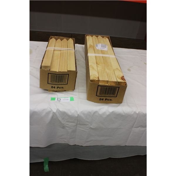 Box of 18" and 24" Wooden Stakes