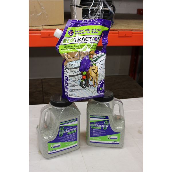 Three Packages of Ice Melt Products