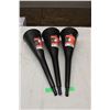 Image 1 : Three Plastic Funnels