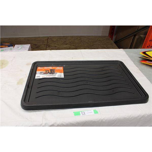 Two 17" x 27" Plastic Boot Trays