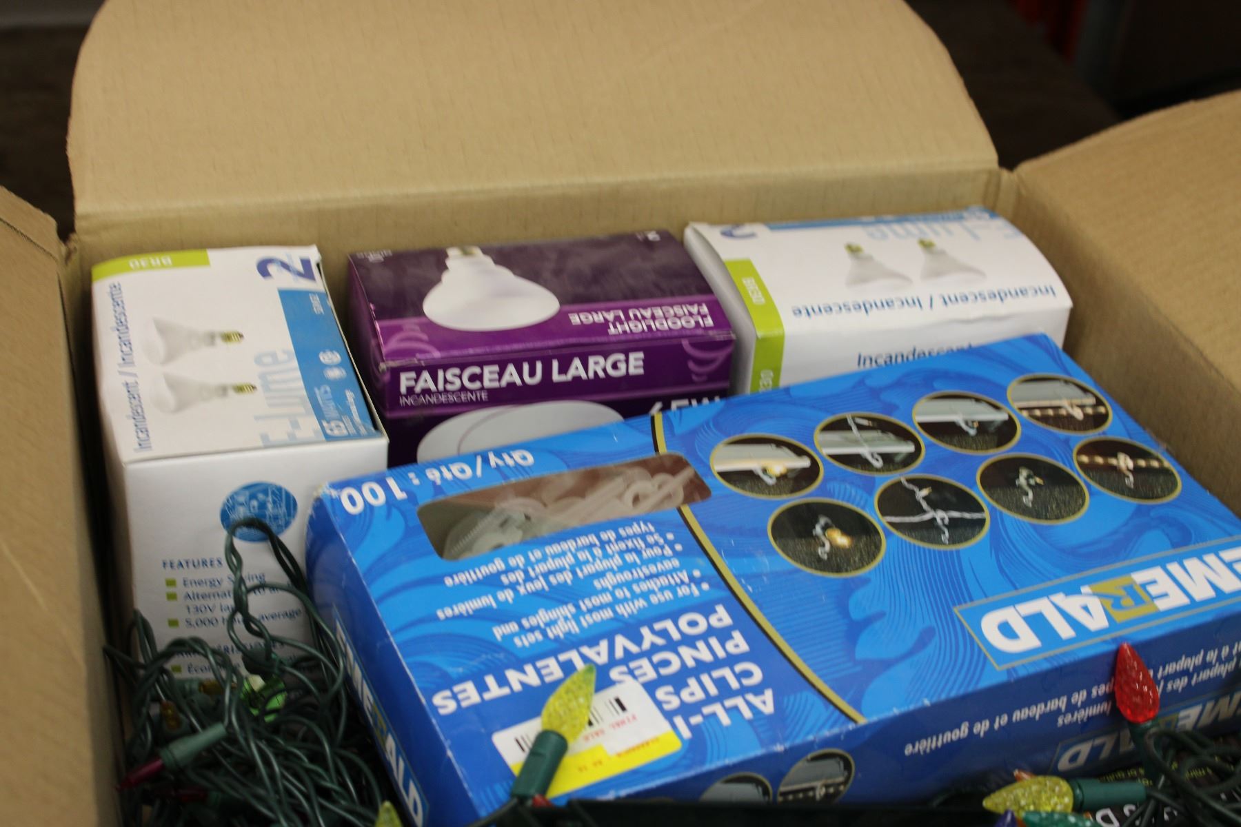 Gift boxes christmas decorations led lights switch plus light outdoor box zoom ornaments holiday changing dual Box of Christmas Lights