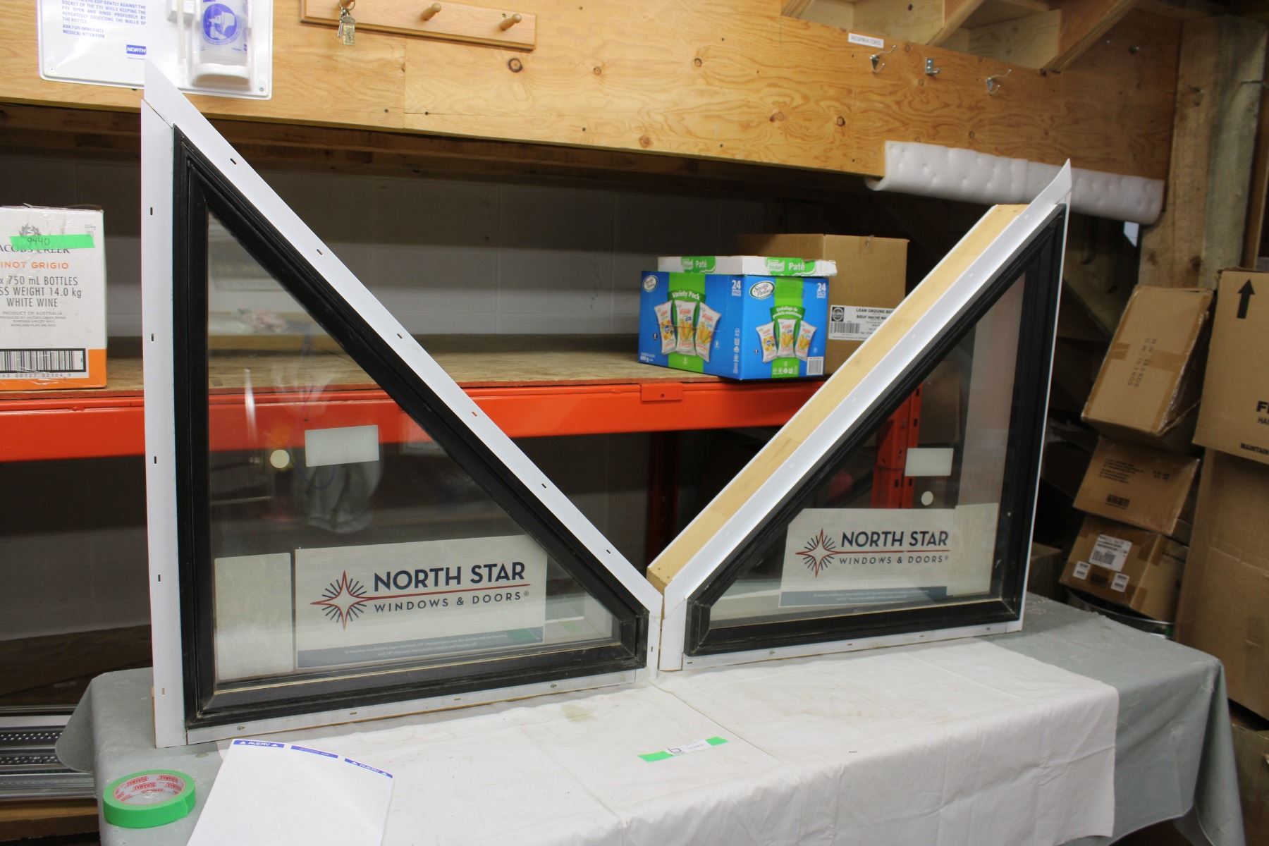 (2X THE MONEY) Pair of Triangular Windows 29