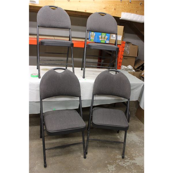 (4X THE MONEY) Four Folding Chairs