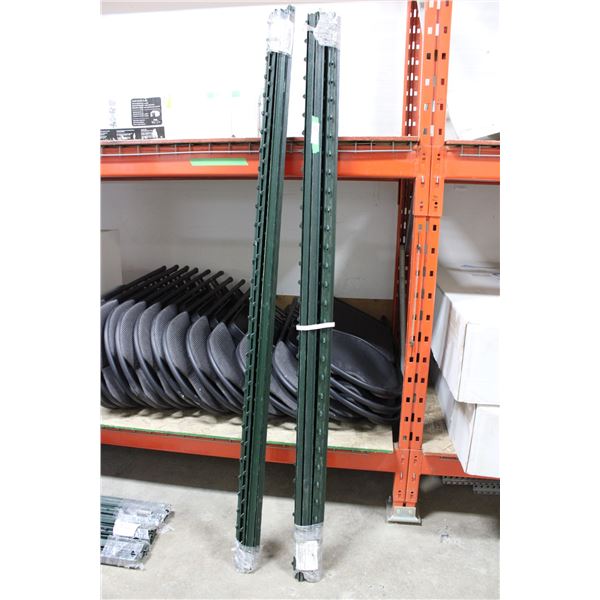 (2X THE MONEY) Two Bundles of 6ft Iron Snow Fence Poles