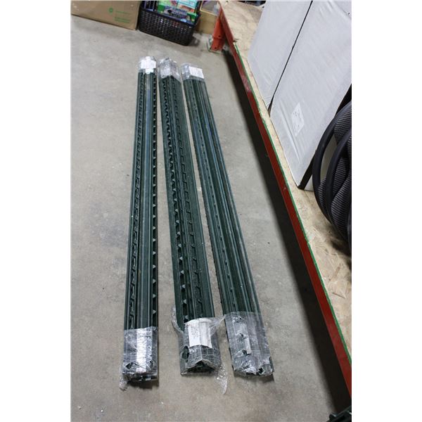 (3X THE MONEY) Three Bundles of 6ft Iron Snow Fence Poles