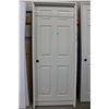 Image 1 : Wooden Door and Frame: 34" x 82"