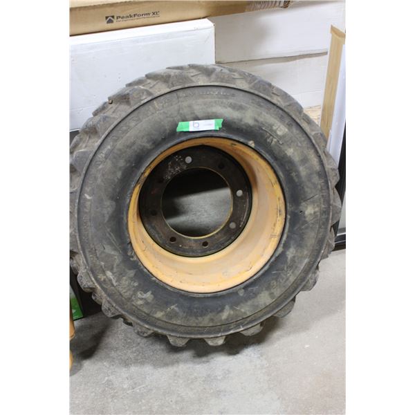 Case Model 580 Front Tire and Rim