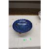 Image 1 : Blue Ceramic Mexican Footed Bowl