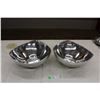 Image 1 : (2X THE MONEY) Two Large Metallic Salad Bowls