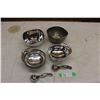 Image 1 : Four Metallic Decorative Bowls and Two Spoons