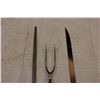 Image 3 : Stainless Steel Carving Set and Long Knife