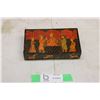 Image 1 : Middle Eastern Wooden Box with Lid: 4" x 7"
