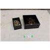 Image 1 : Pair of Wooden Jewelry Boxes with Lids