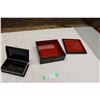 Image 4 : Pair of Wooden Jewelry Boxes with Lids