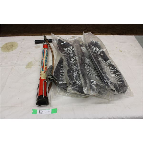 Tire Pump and Plastic Hoses