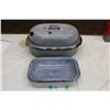Image 1 : Graniteware Tray and Roaster with Lid