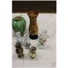 Image 4 : Assorted Salt + Pepper Shakers with Miniature Vases