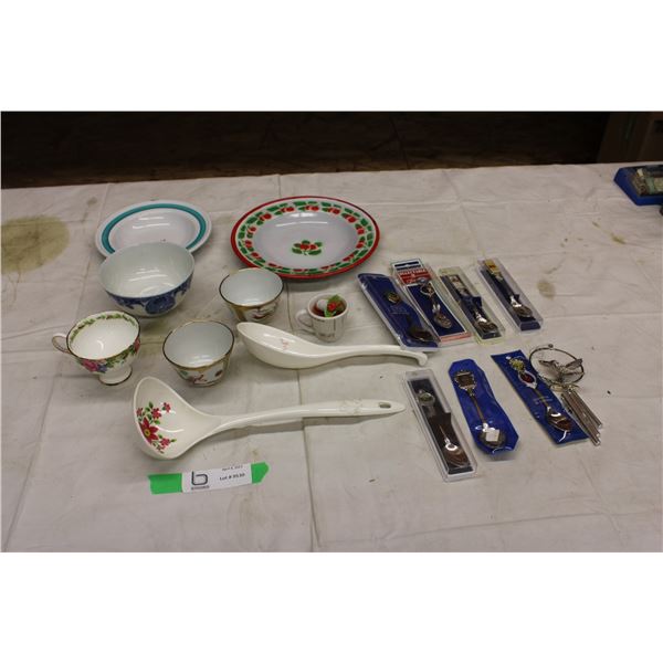 Decorative Spoons and Assorted Ladles