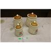 Image 1 : Four Piece Cannister Set with Lids