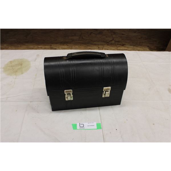 Tin Black Lunchbox with Handle