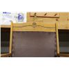 Image 2 : Wooden Chair with Armrests and Leather Cushions