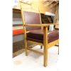 Image 4 : Wooden Chair with Armrests and Leather Cushions