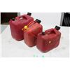 Image 1 : Three Plastic Gas Jerrycans