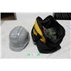 Image 1 : Plastic Hardhat and DeWalt Tool Bag